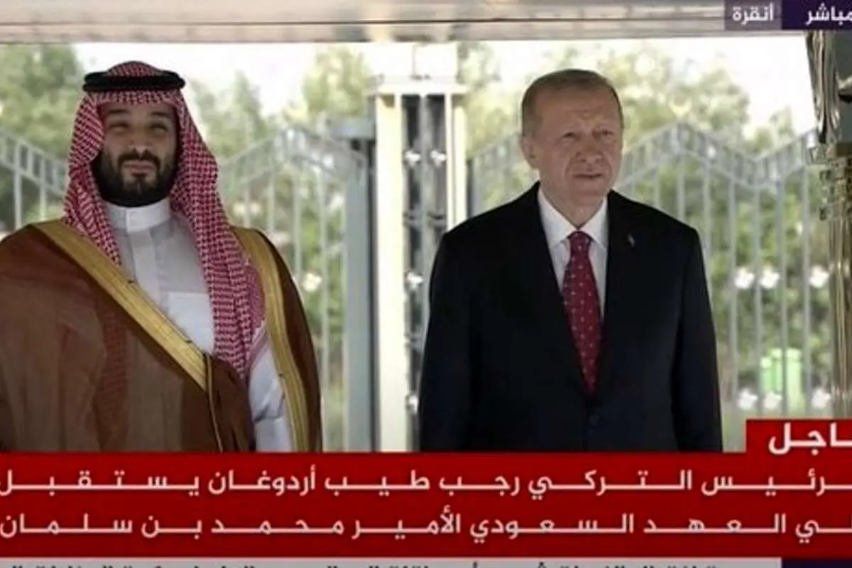 بنسلمان با استقبال اردوغان وارد ترکیه شد