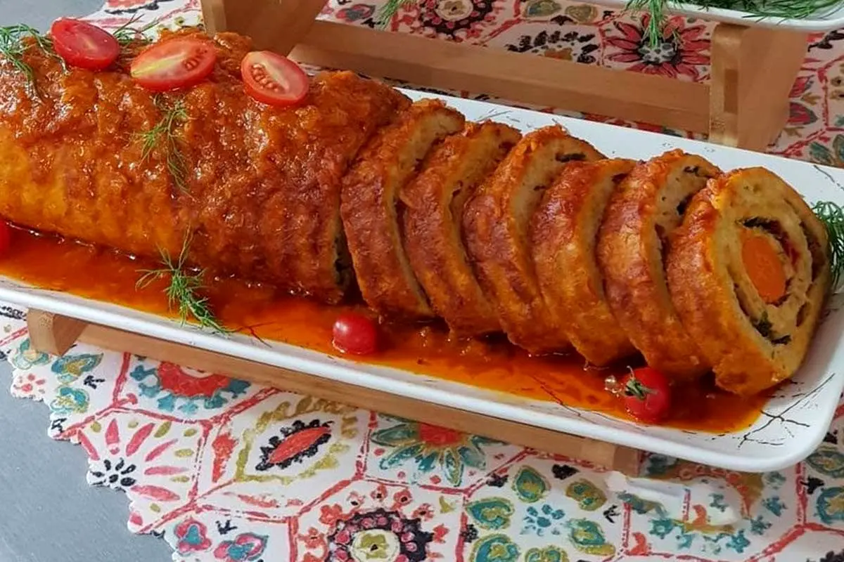 طرز تهیه رولت مرغ، خوشمزه و مجلسی