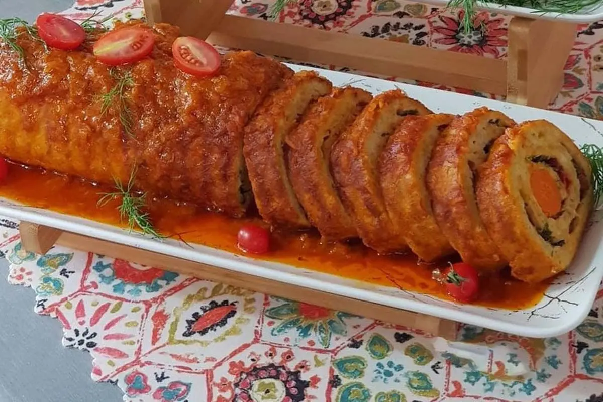 طرز تهیه رولت مرغ، خوشمزه و مجلسی
