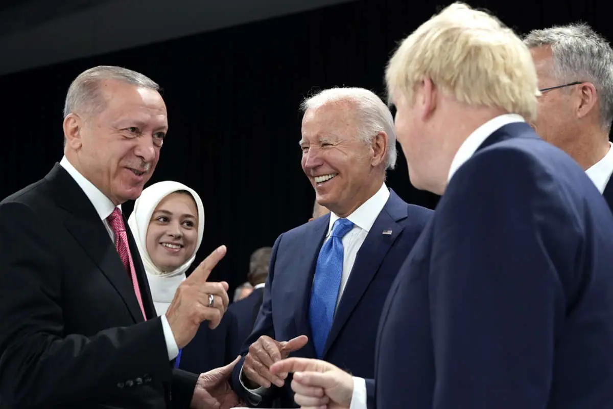 (ویدئو) ترکی حرف زدن بوریس جونسون با اردوغان