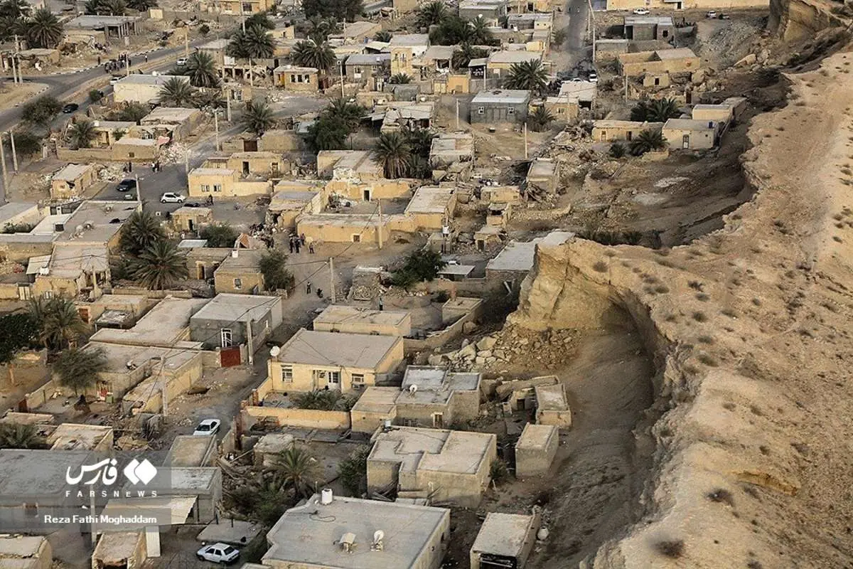 تصاویر هوایی از زلزله هرمزگان