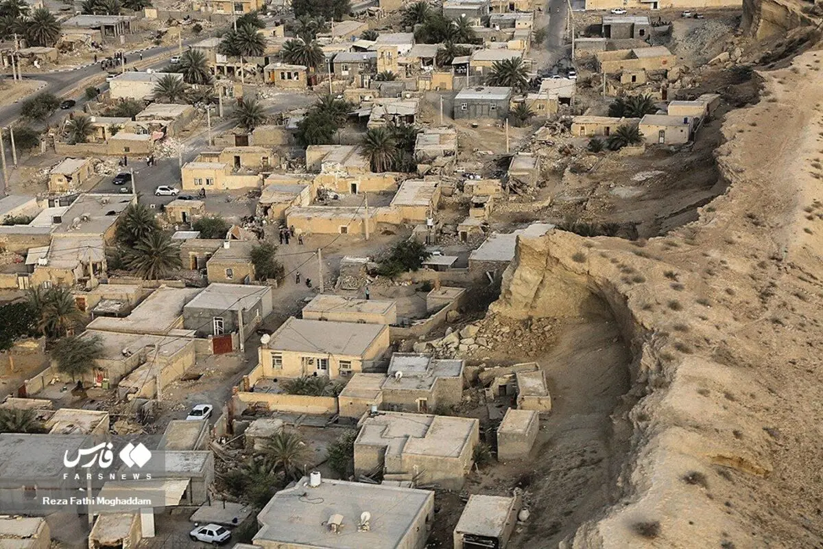 تصاویر هوایی از زلزله هرمزگان
