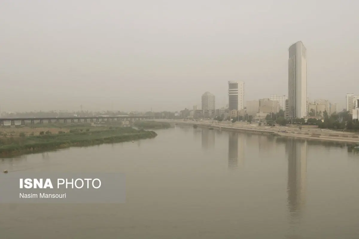 (تصاویر) گرد و خاک در اهواز
