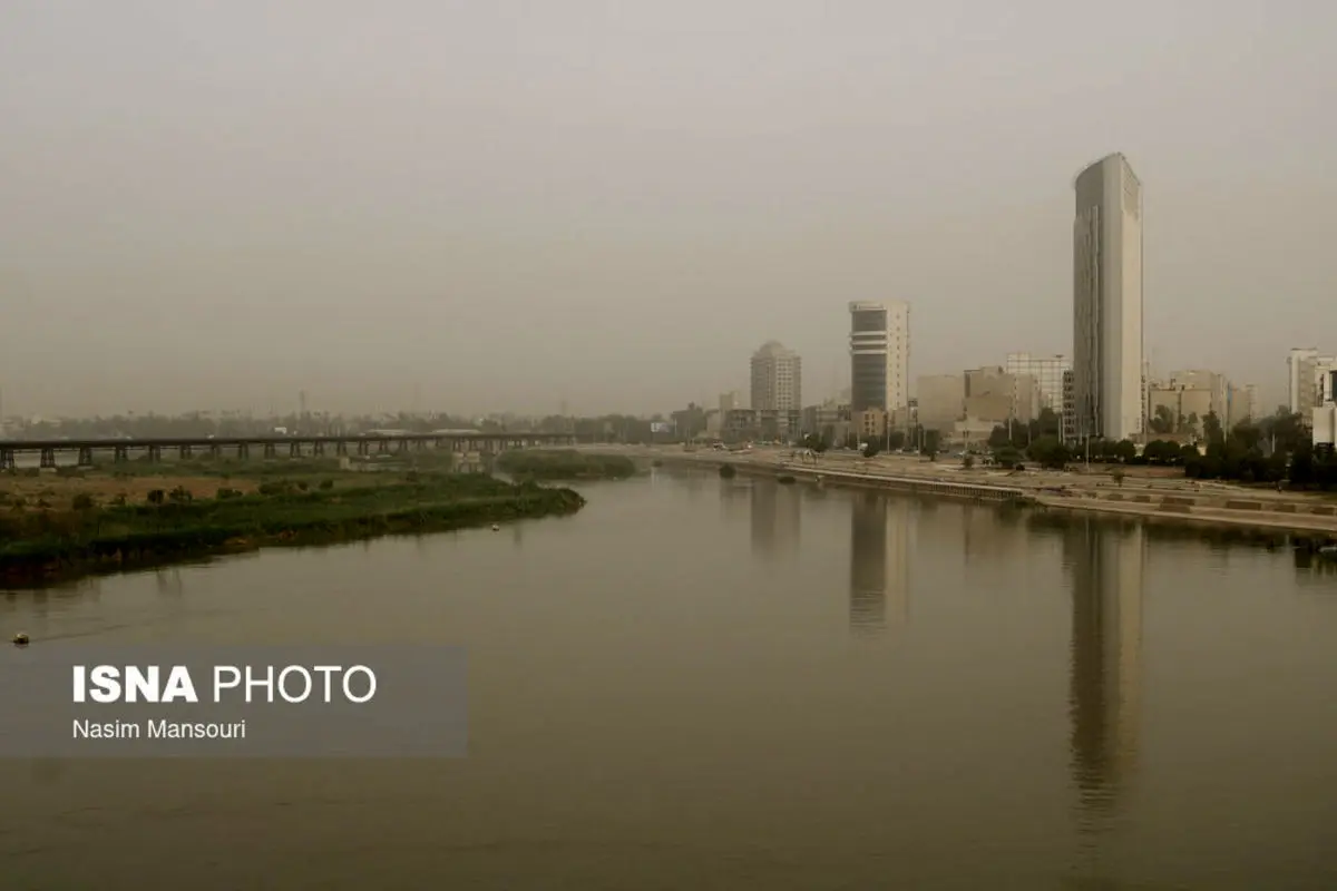 (تصاویر) گرد و خاک در اهواز