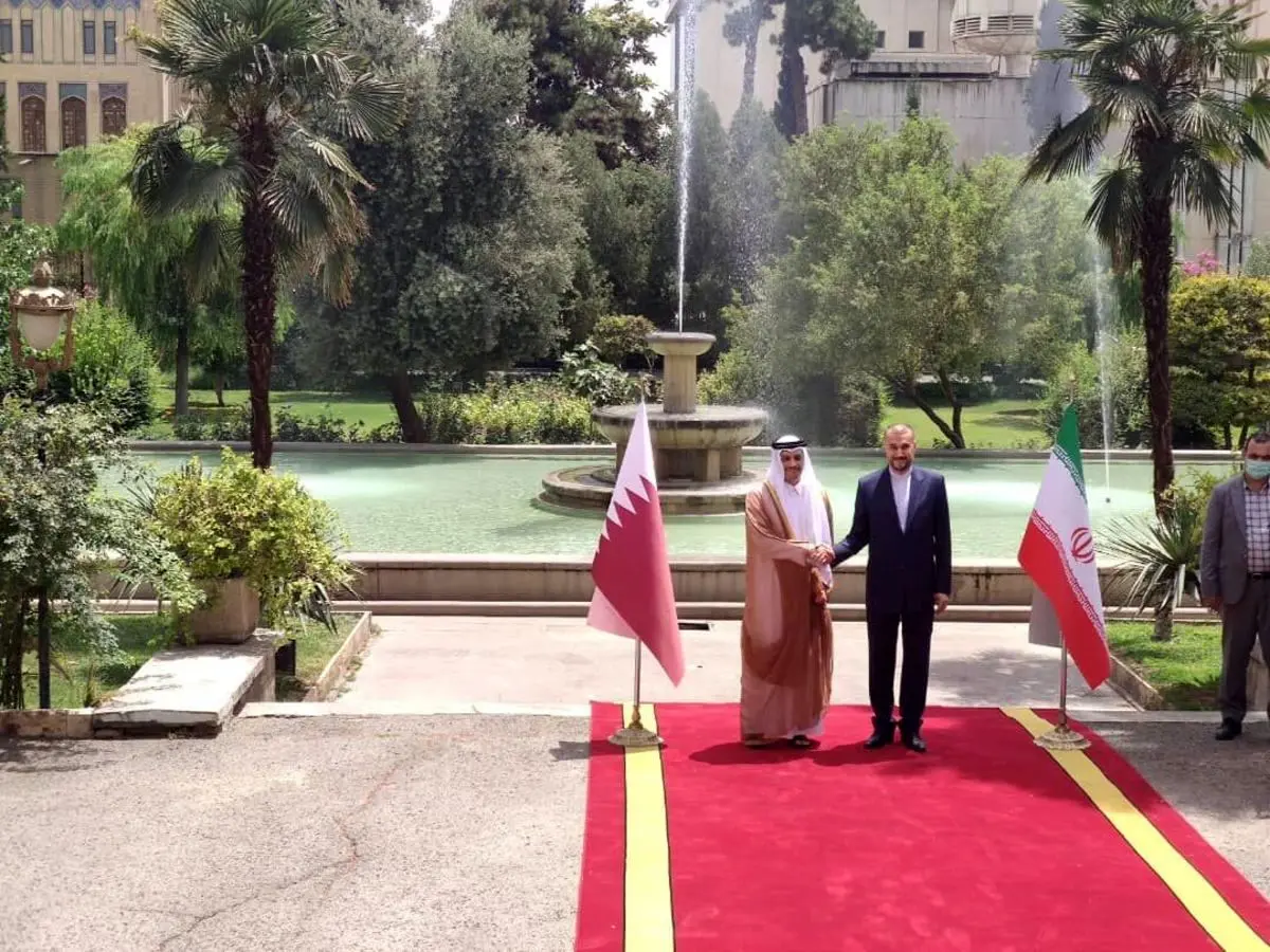 وزیر خارجه قطر با امیرعبداللهیان دیدار کرد
