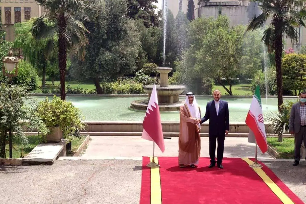 وزیر خارجه قطر با امیرعبداللهیان دیدار کرد