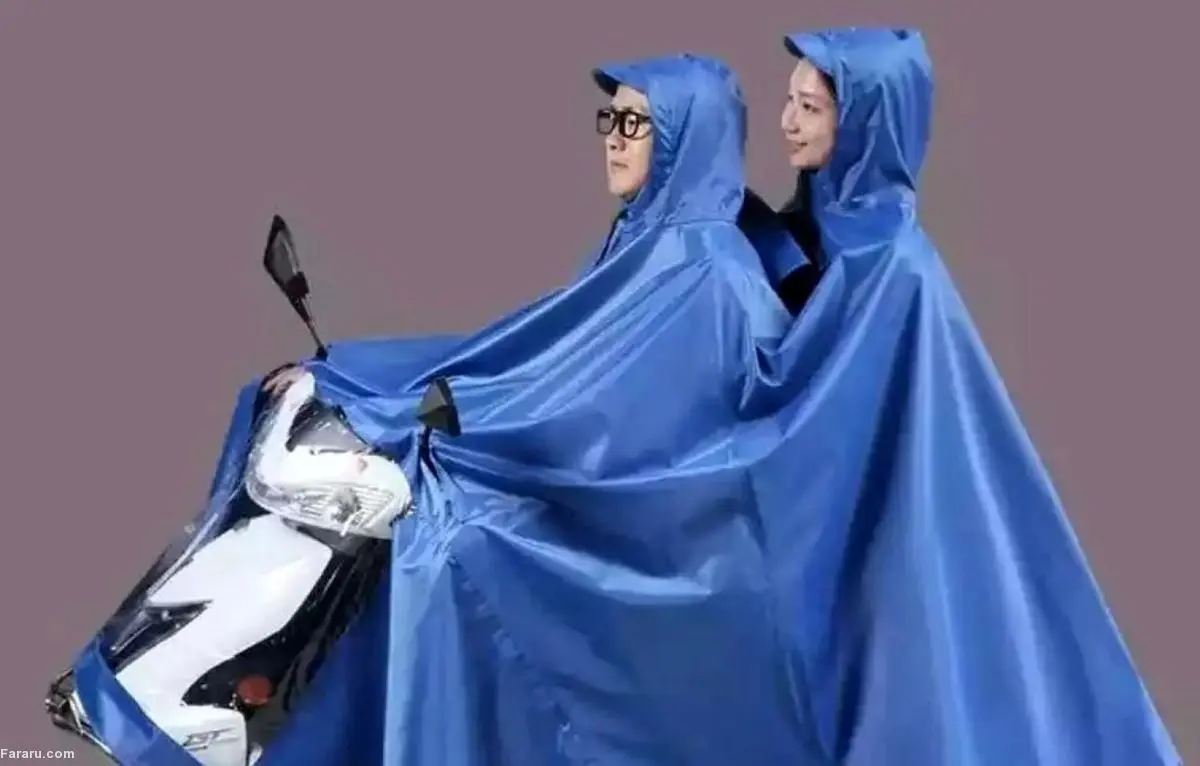 (ویدئو) پوشش مناسب موتورسواران در روزهای بارانی