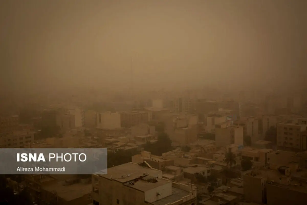 هشدار نارنجی نفوذ توده گرد و خاک به خوزستان