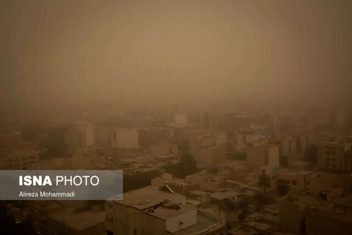هشدار نارنجی نفوذ توده گرد و خاک به خوزستان