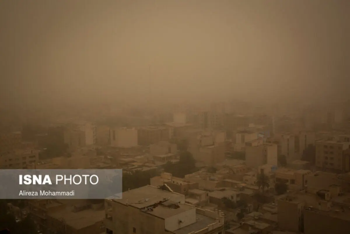 هشدار نارنجی نفوذ توده گرد و خاک به خوزستان