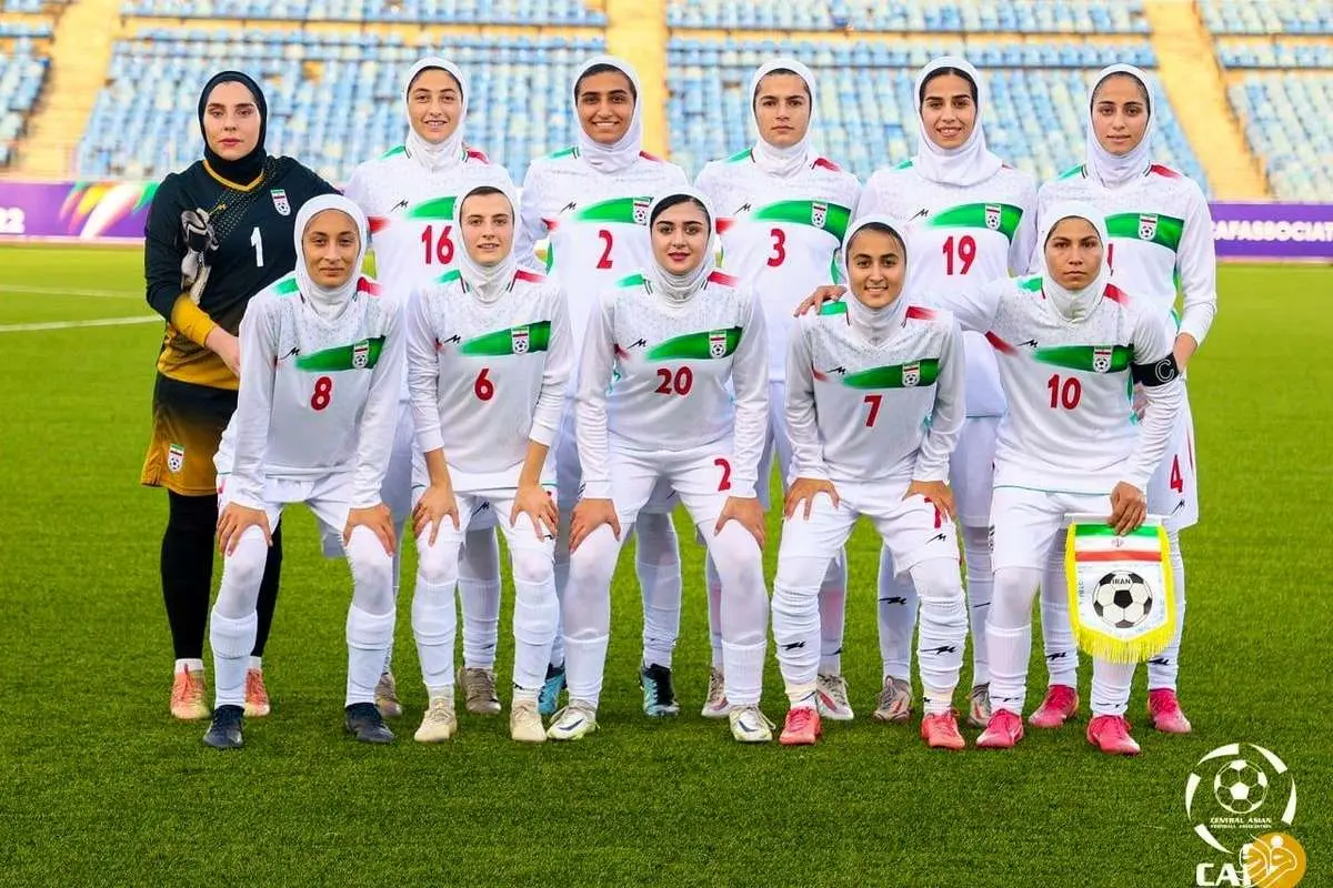 (عکس) تصاویر بازی تیم ملی فوتبال زنان ایران برابر قرقیزستان