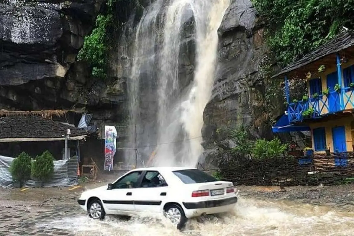 (ویدئو) آبشار زیبای صفارود، جواهرده رامسر