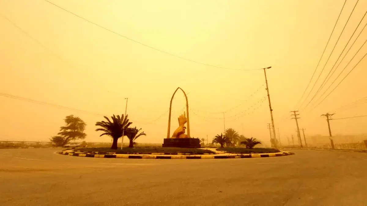 گرد و خاک در آبادان و خرمشهر، ۴ برابر حد مجاز
