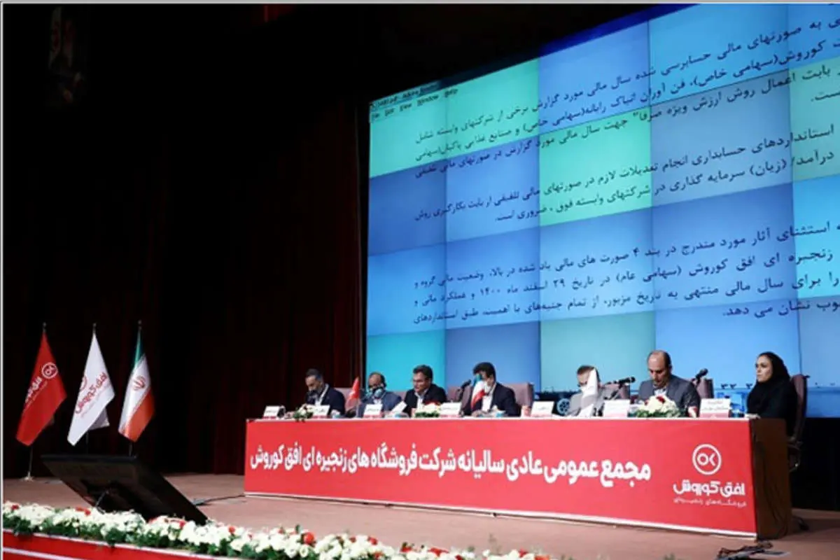 برگزاری مجمع عمومی عادی سالیانه شرکت فروشگاههای زنجیره ای افق کوروش