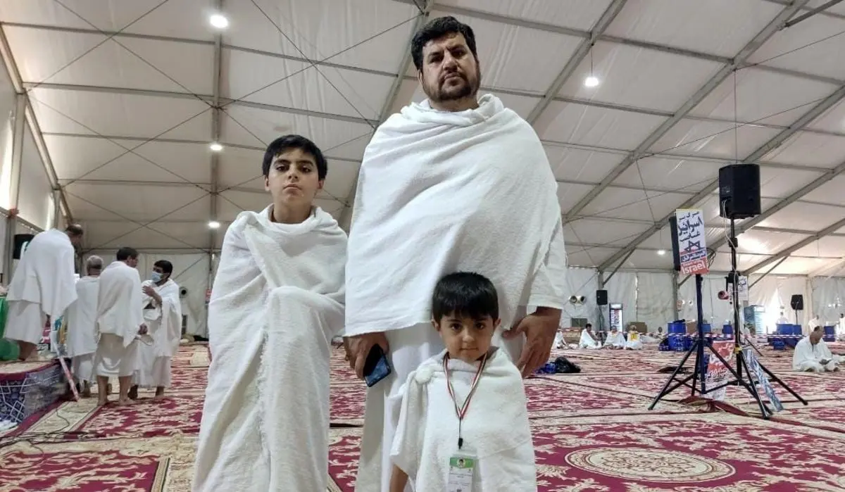 (عکس) حاجی سه و نیم ساله؛ کوچکترین زائر ایرانی خانه خدا