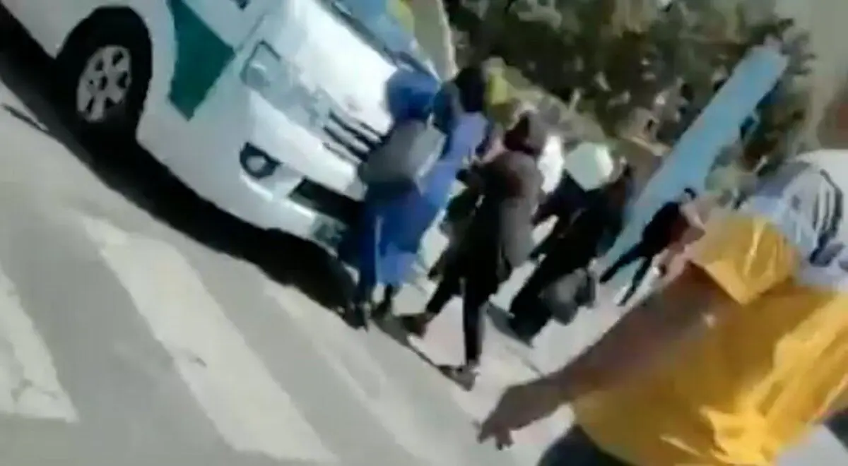 دلجویی پلیس پایتخت از مادر نگران مقابل ون گشت ارشاد