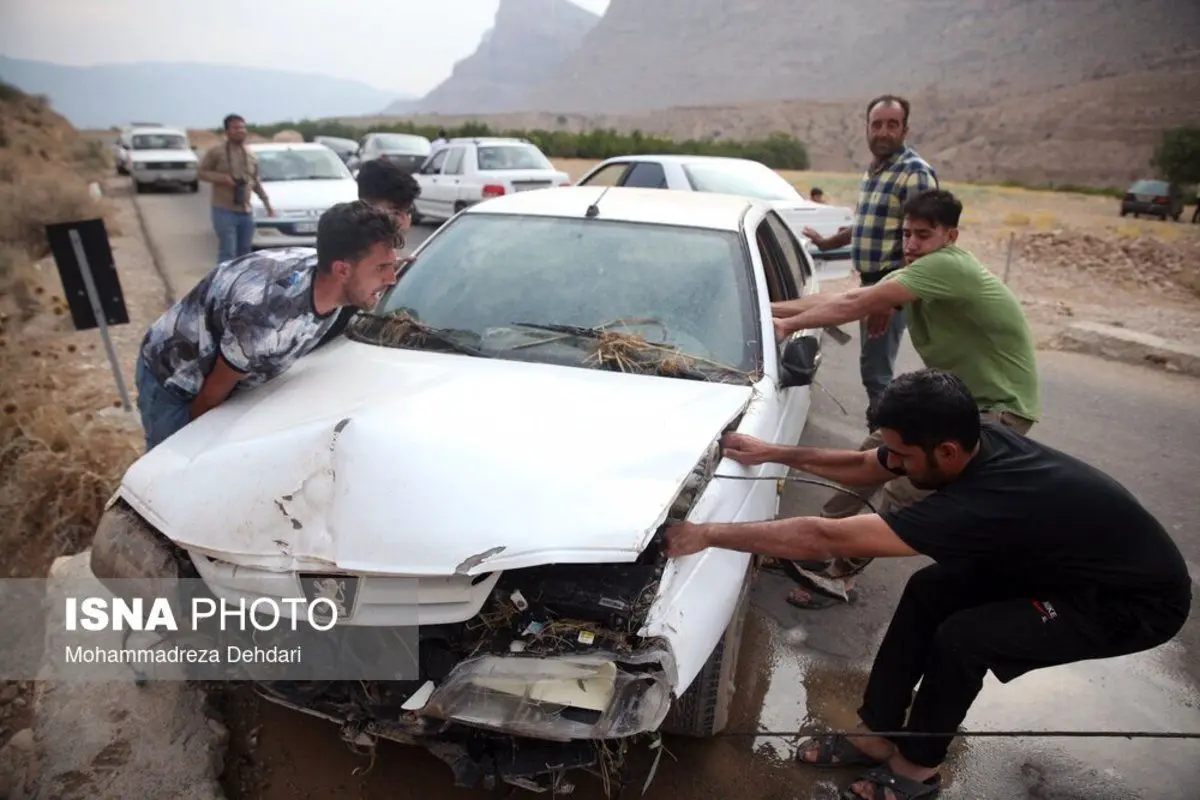 (تصاویر) «استهبان» پس از وقوع سیل