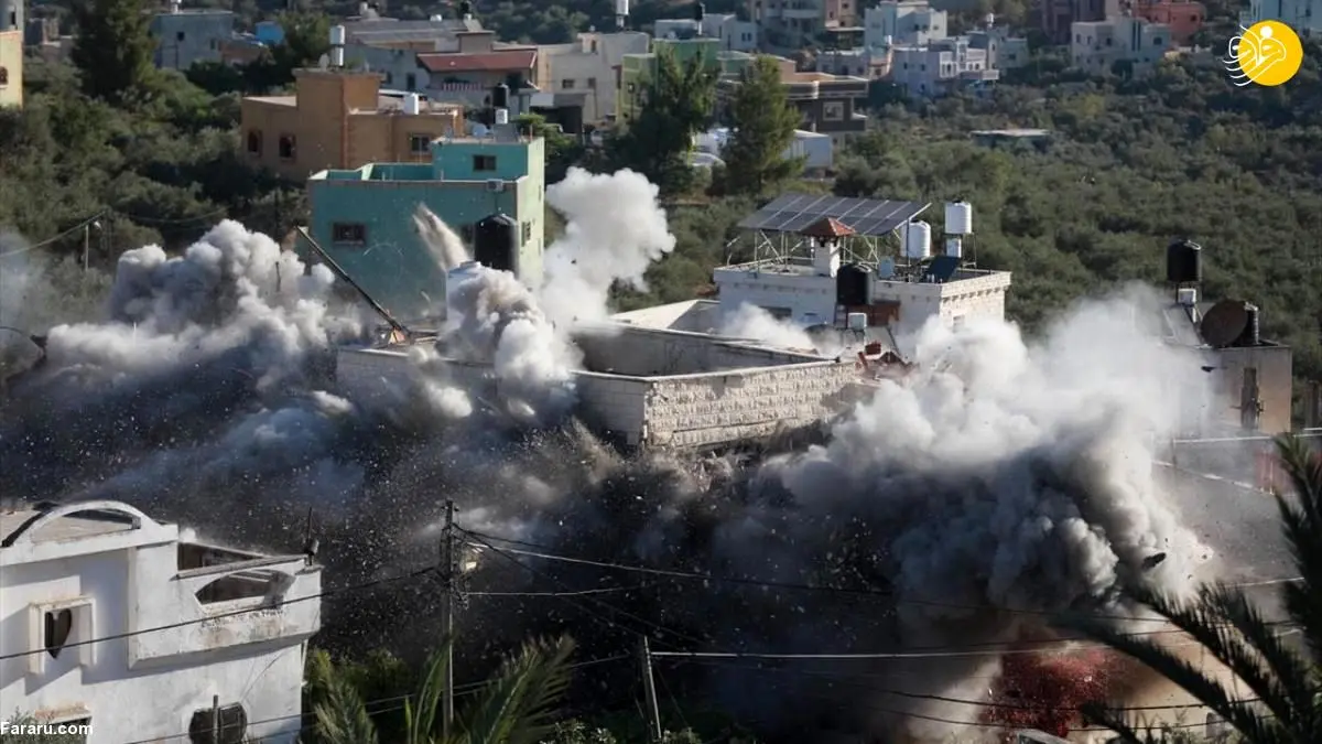 (تصاویر) اسرائیل خانه دو اسیر فلسطینی را منفجر کرد