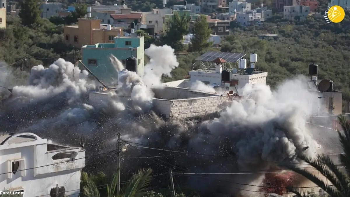 (تصاویر) اسرائیل خانه دو اسیر فلسطینی را منفجر کرد
