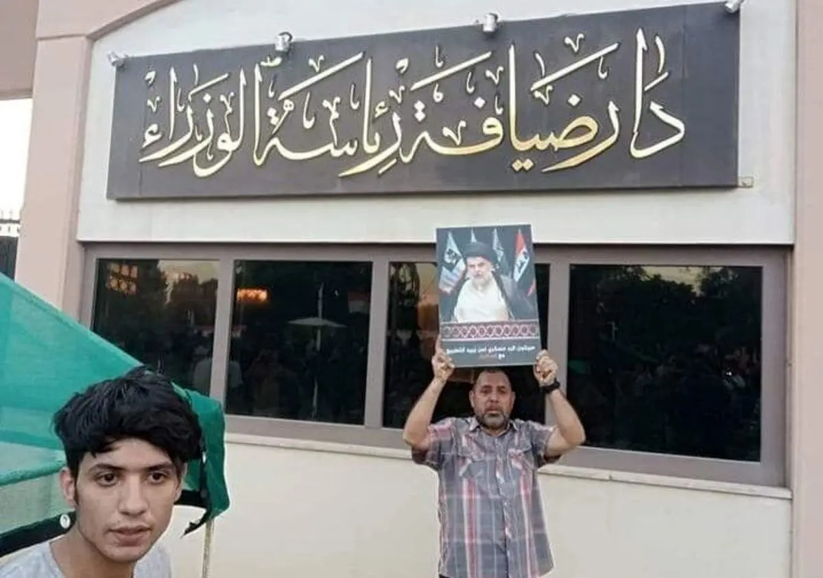 پیام مقتدی صدر به معترضان در منطقه سبز بغداد؛ متشکرم