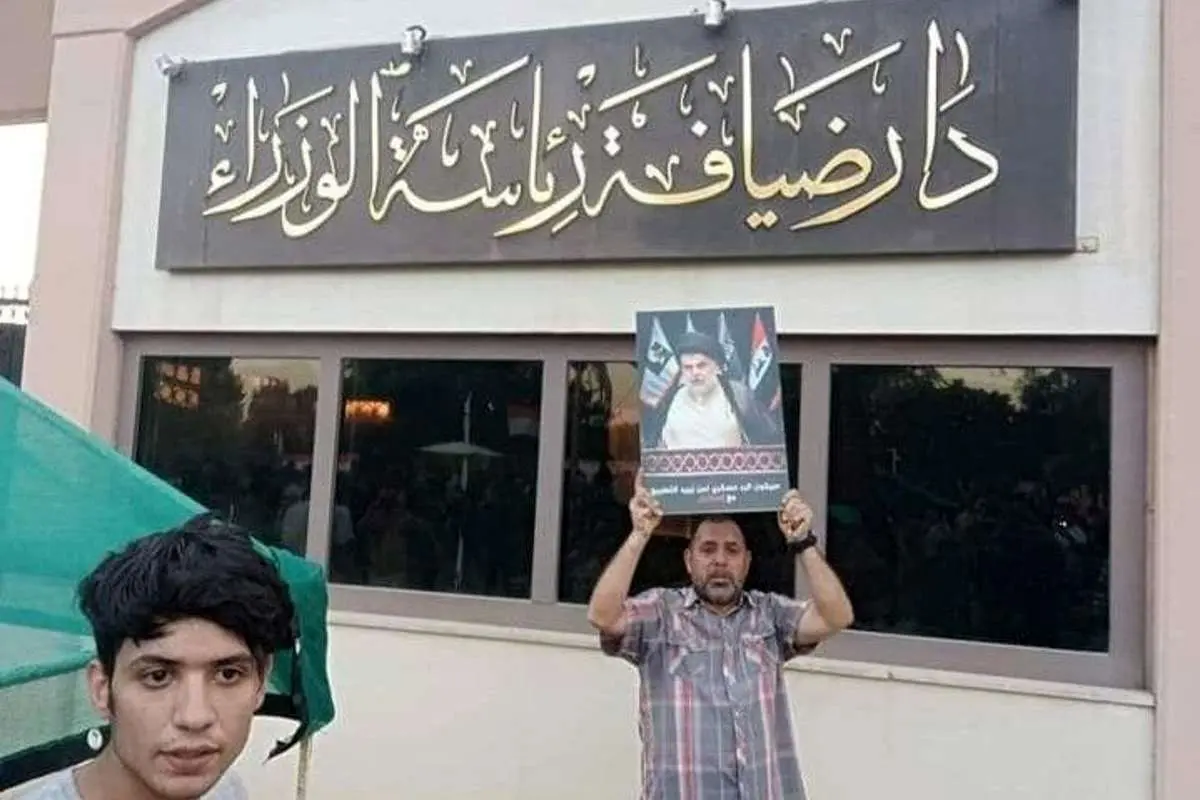 پیام مقتدی صدر به معترضان در منطقه سبز بغداد؛ متشکرم