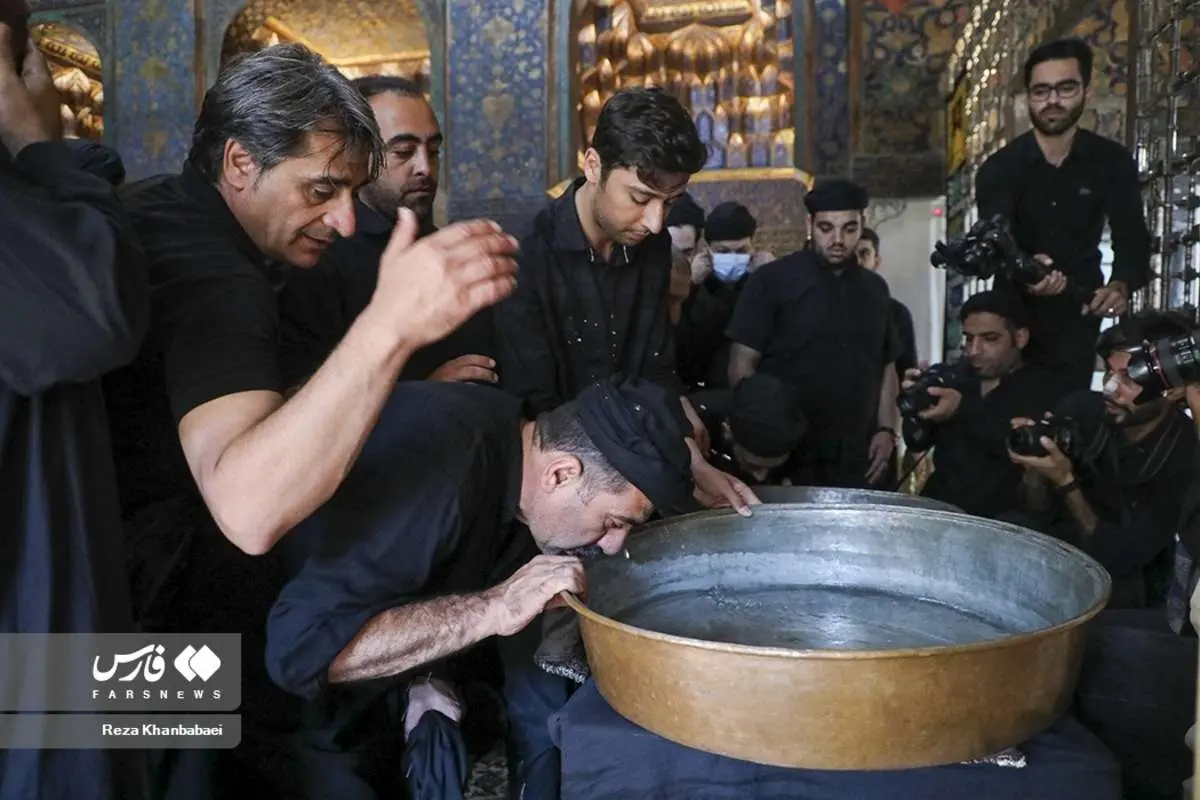 (تصاویر) طشتگذاری در بقعه شیخ صفیالدین اردبیلی