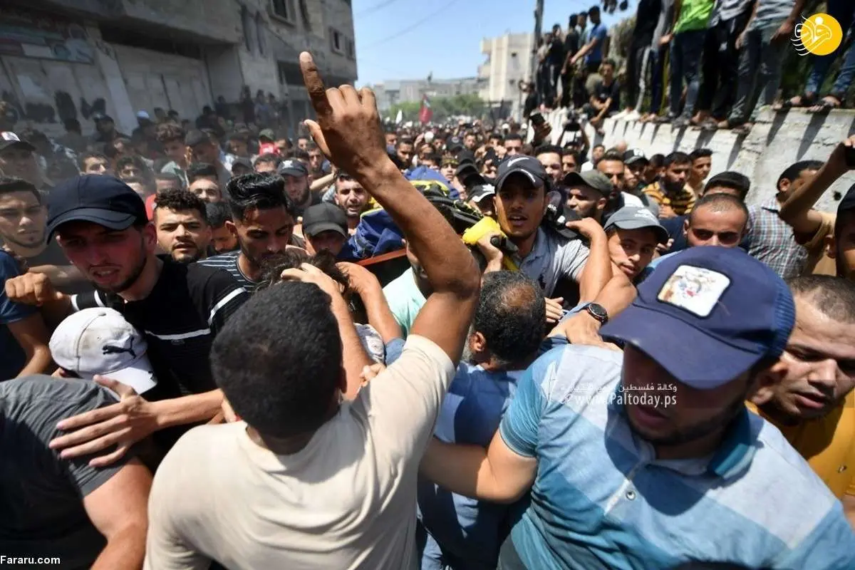 (ویدئو) تشییع پیکر خالد منصور فرمانده ارشد جهاد اسلامی