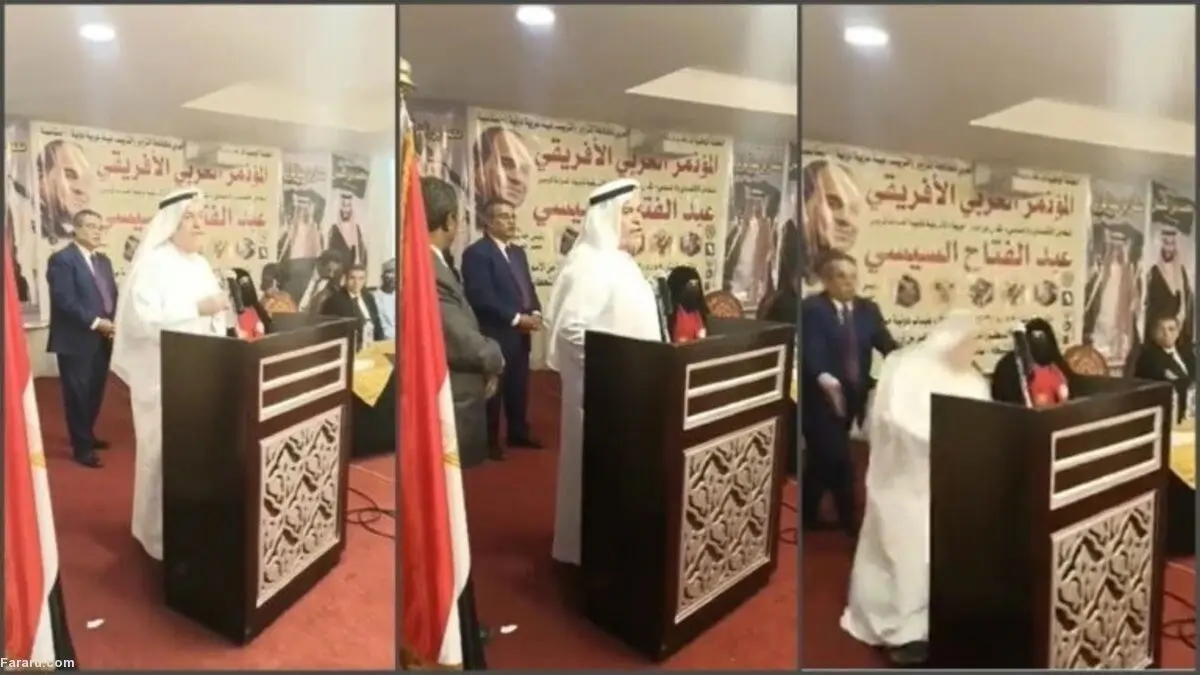 (ویدئو) مرگ تاجر سعودی هنگام تمجید از عبدالفتاح سیسی