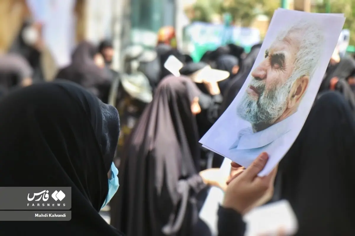 (تصاویر) راهپیمایی همدانی‌ها در حمایت از شهید همدانی