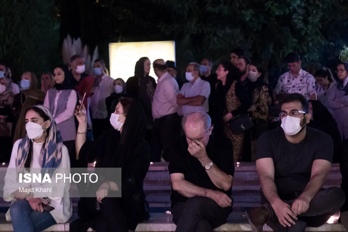 (تصاویر) مراسم یادبود هوشنگ ابتهاج در خانه هنرمندان
