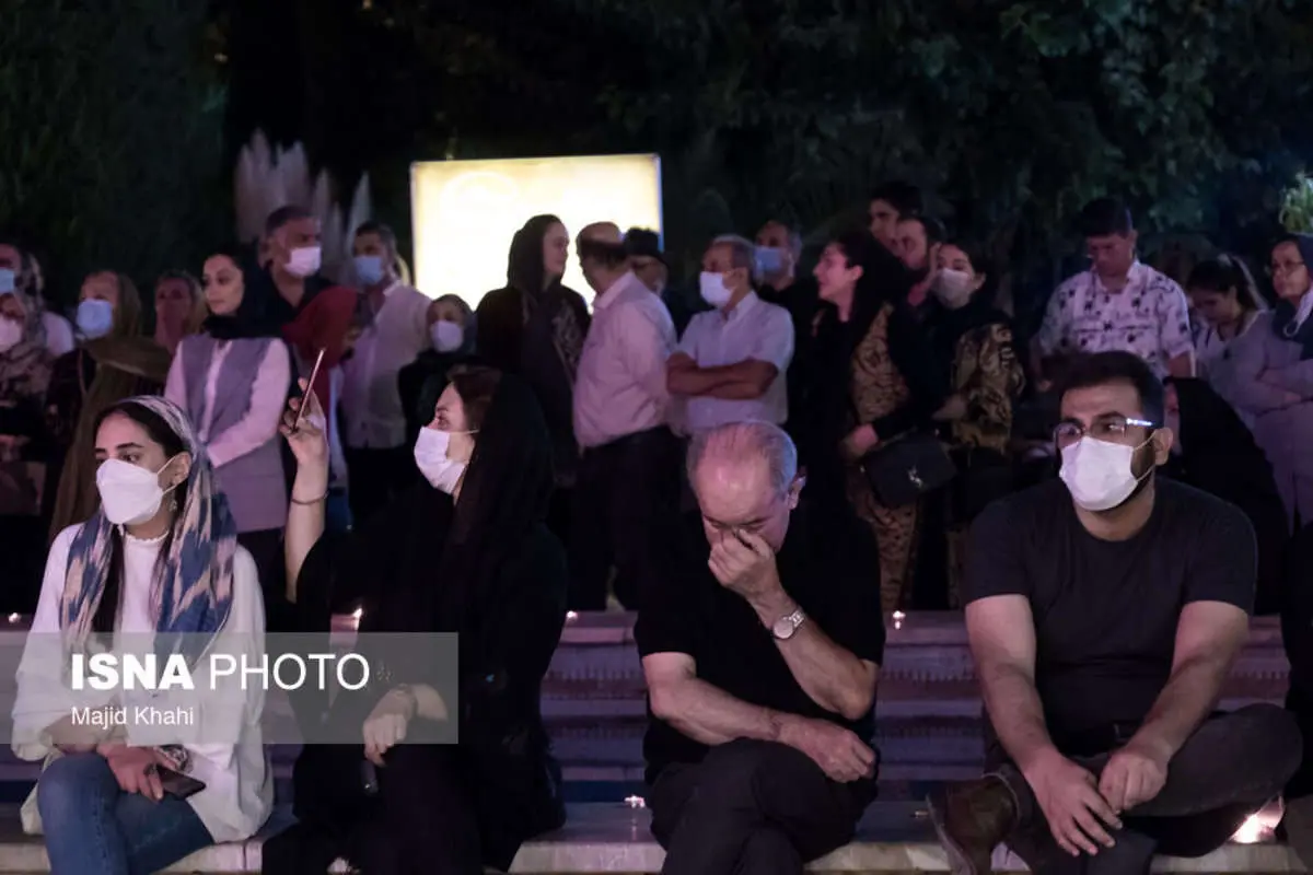 (تصاویر) مراسم یادبود هوشنگ ابتهاج در خانه هنرمندان