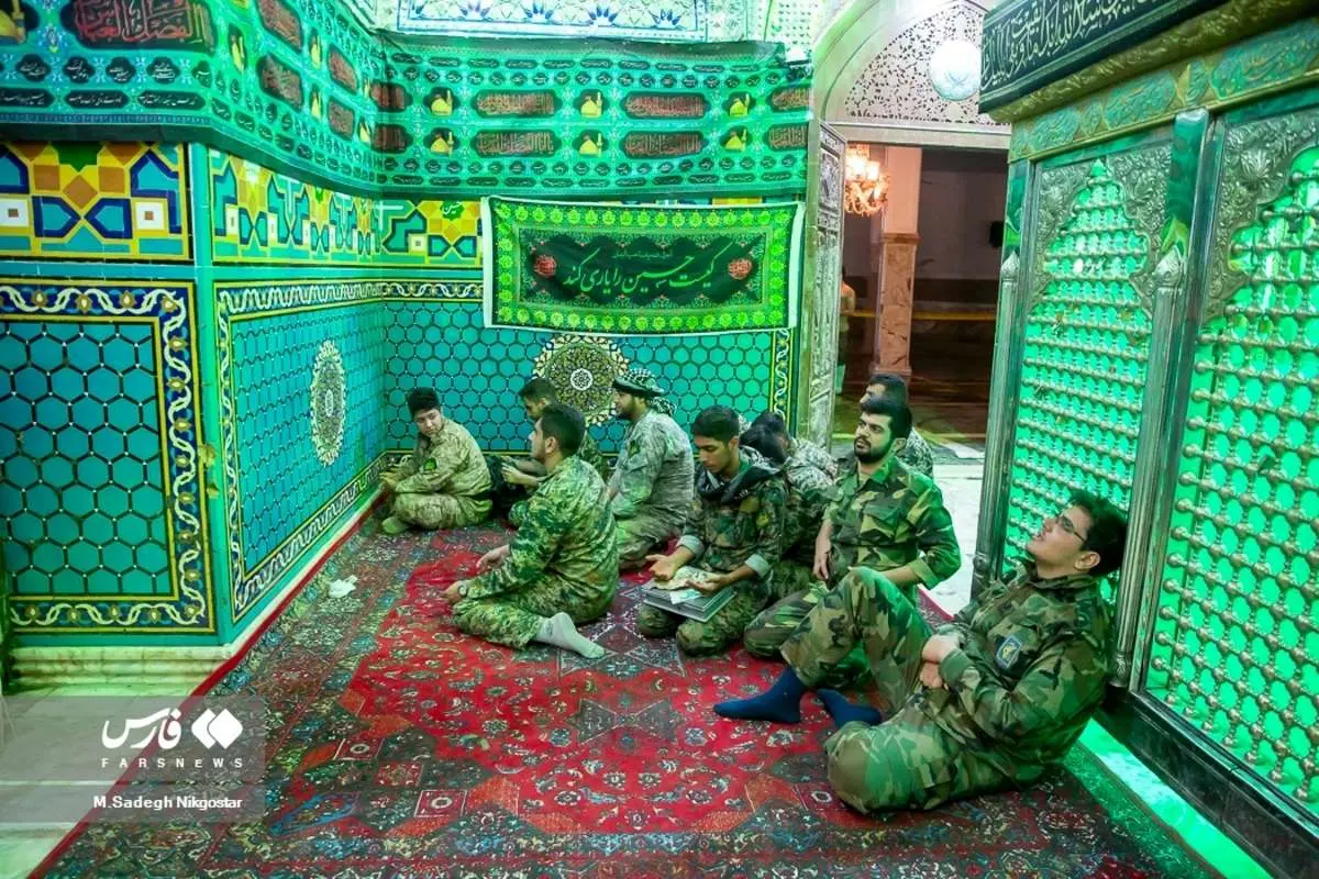 (تصاویر) عزاداری پس از لایروبی سیل در امامزاده داوود
