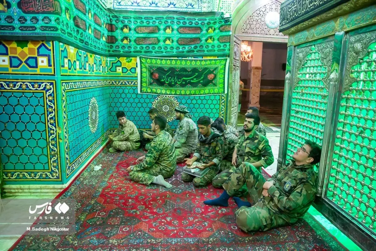 (تصاویر) عزاداری پس از لایروبی سیل در امامزاده داوود