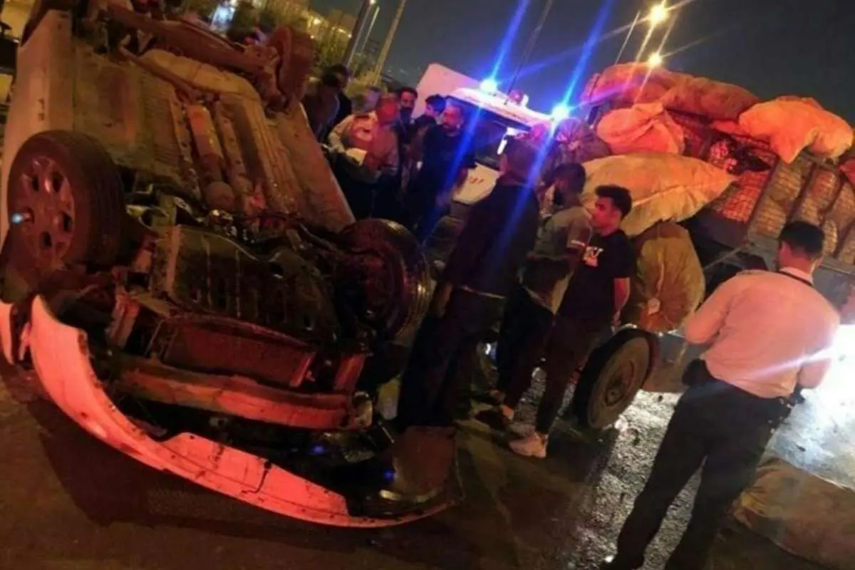 ۸ مصدوم درپی تصادف خودرو سواری با نیسان در تهران