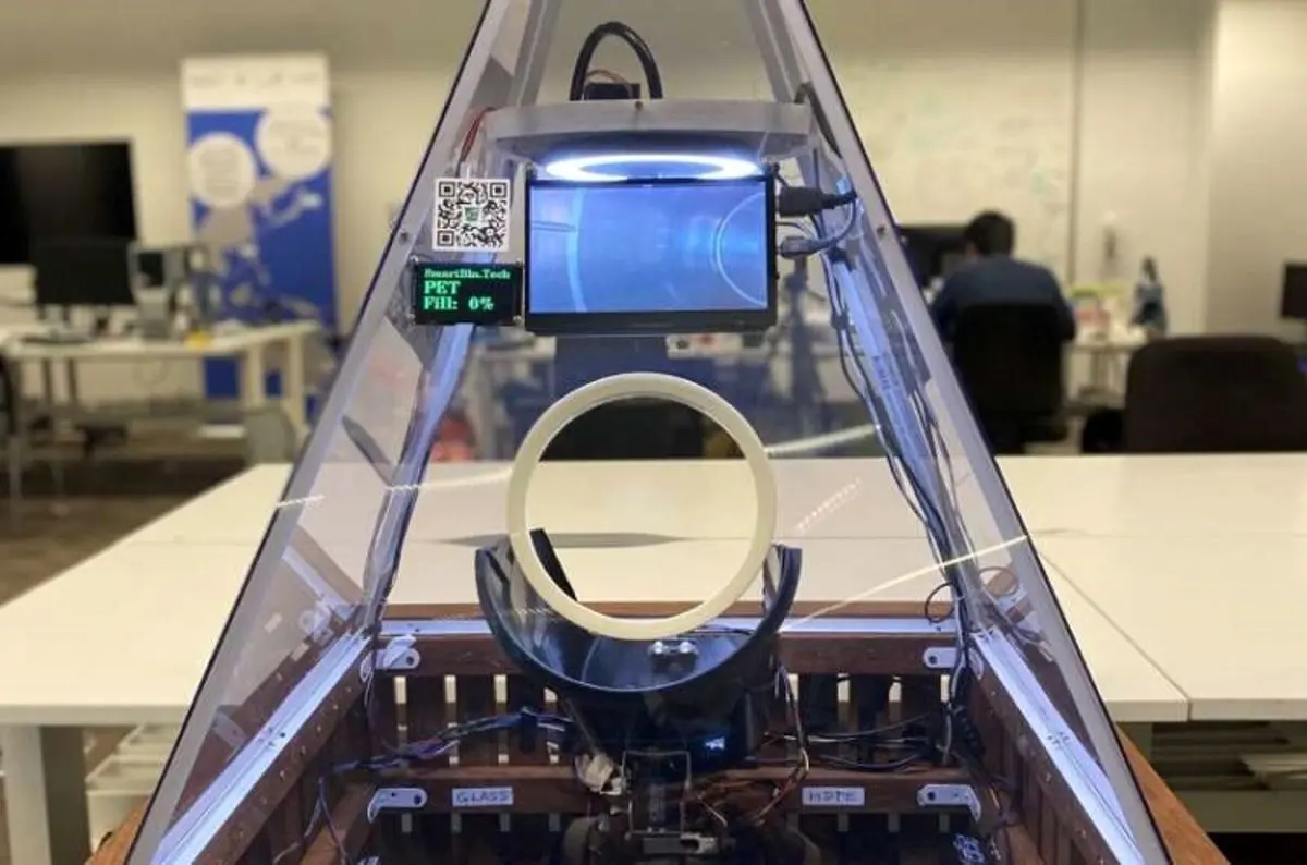 سطل زباله هوشمندی برای بازگرداندن مواد بازیافتی به طبیعت