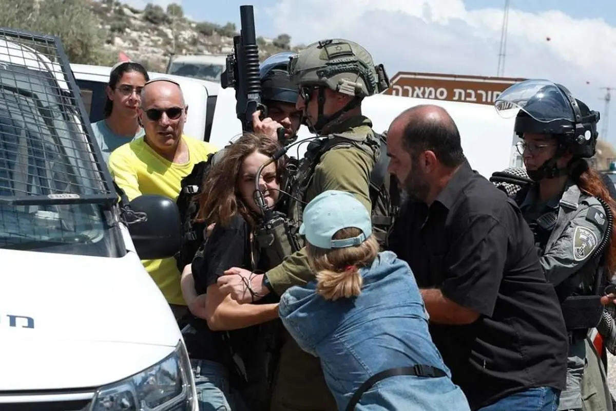 (تصاویر) درگیری فلسطینیها با نظامیان اسرائیلی