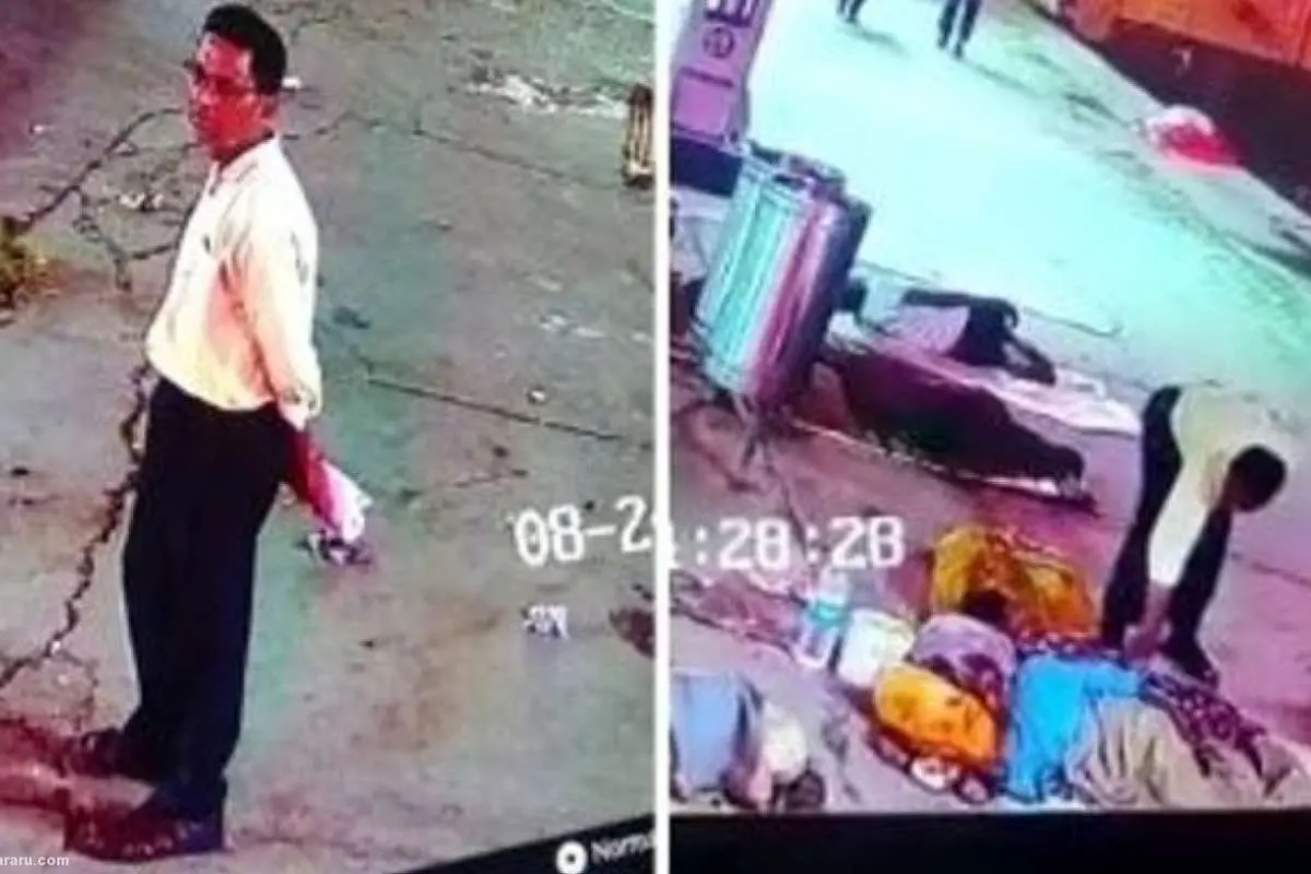 (ویدئو) مردی نوزاد را از آغوش مادرش بیرون کشید و ربود
