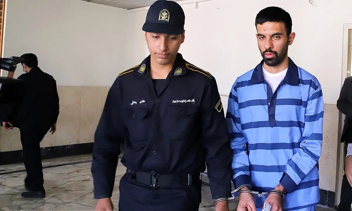 (تصاویر) جلسه اعلام حکم قاتل ۴ نفر در شهریار