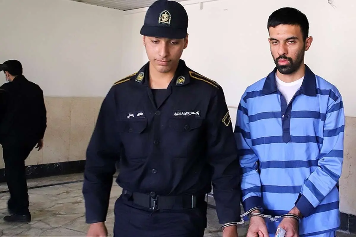 (تصاویر) جلسه اعلام حکم قاتل ۴ نفر در شهریار