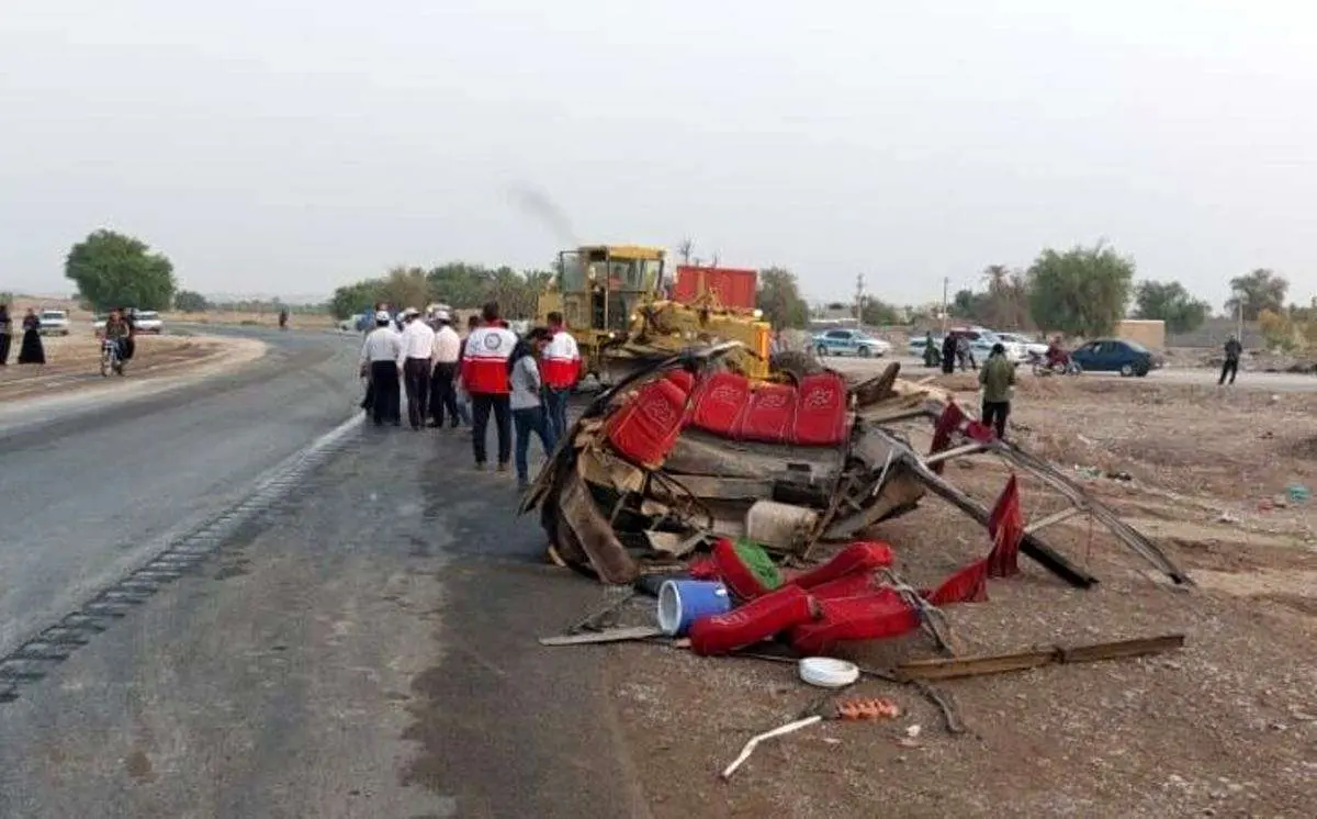 اعلام ۲ روز عزای عمومی در شوشتر در پی جانباختن ۱۶ نفر در سانحه تصادف