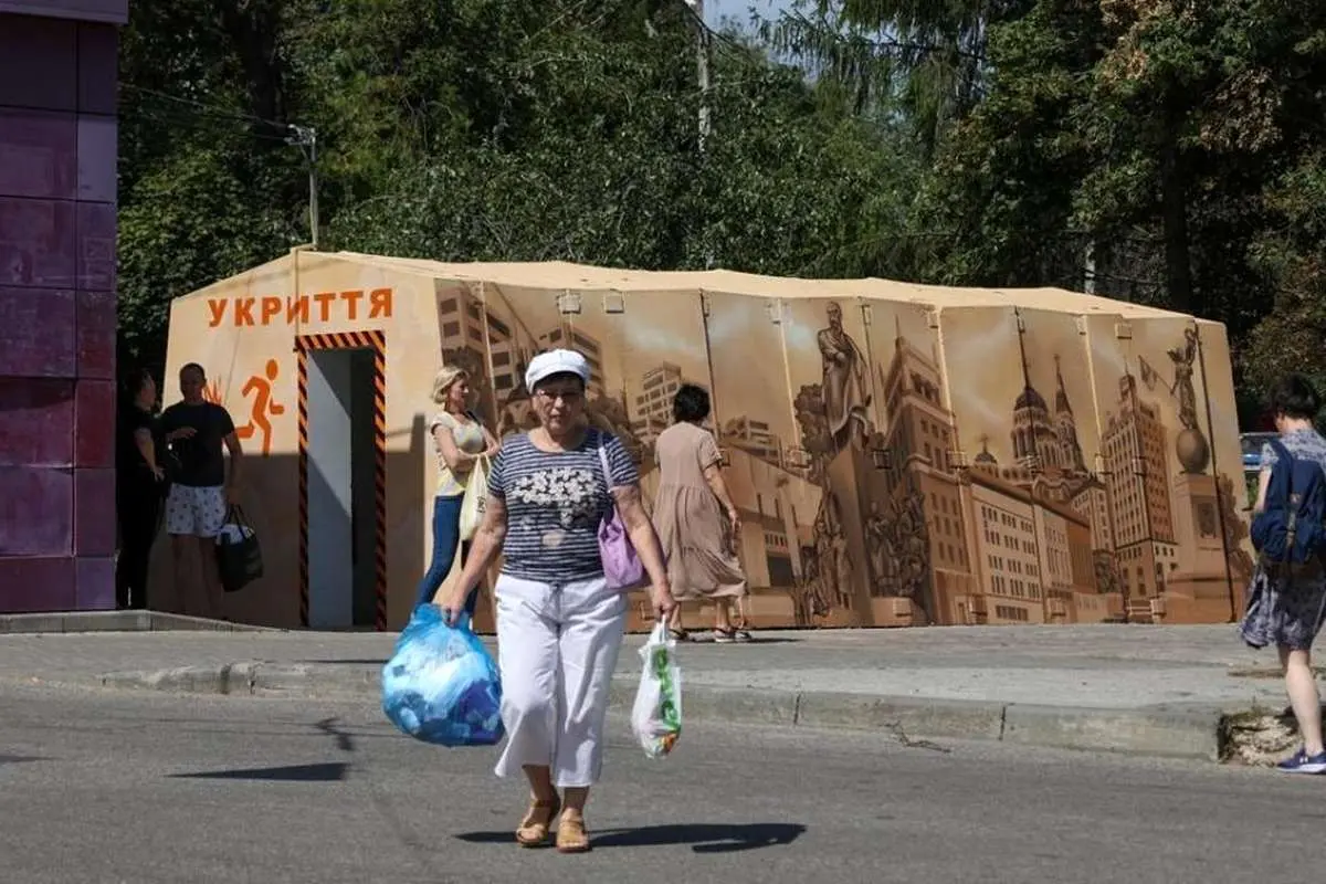 (تصاویر) سنگر‌های بتنی در خارکف برای در امان ماندن از بمباران روسیه