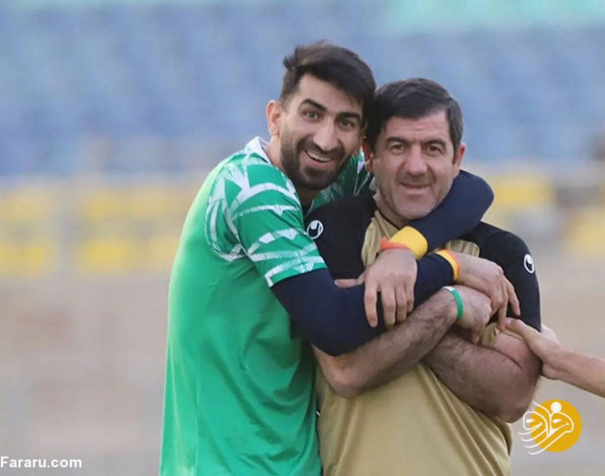 (عکس) شوخی بیرانوند با مربی محبوب پرسپولیس