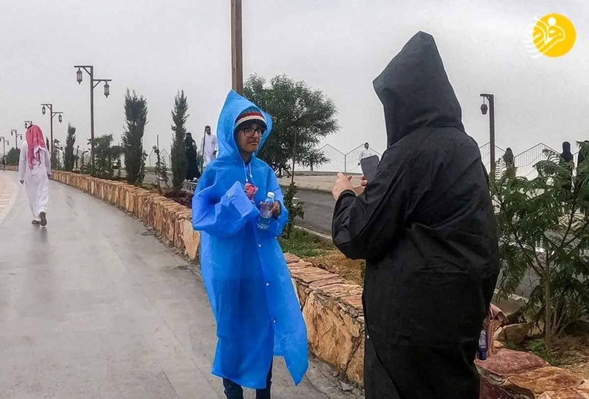 (ویدئو) پناهگاه بارانی و خنک سعودی‌ها در تابستان