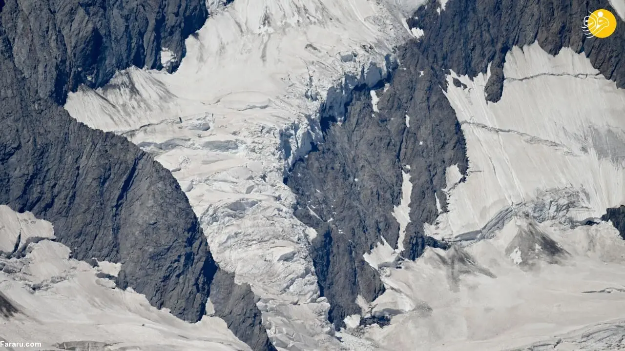 (عکس) یخچال‌های طبیعی آلپ در حال ذوب شدن هستند