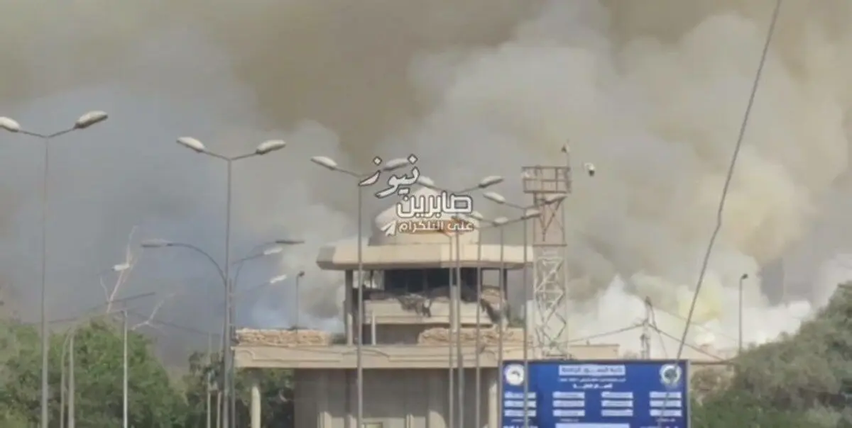 آتش‌سوزی در مقر حشد شعبی در منطقه سبز بغداد