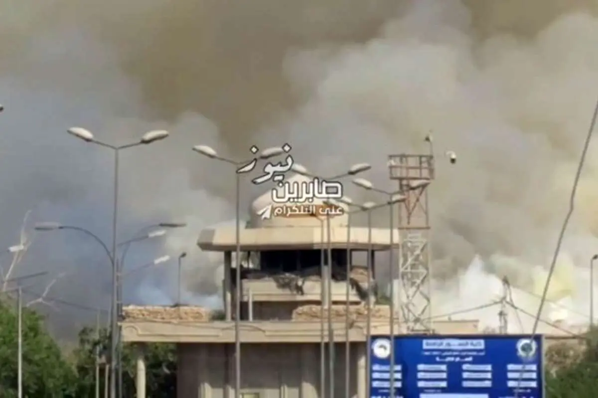 آتشسوزی در مقر حشد شعبی در منطقه سبز بغداد