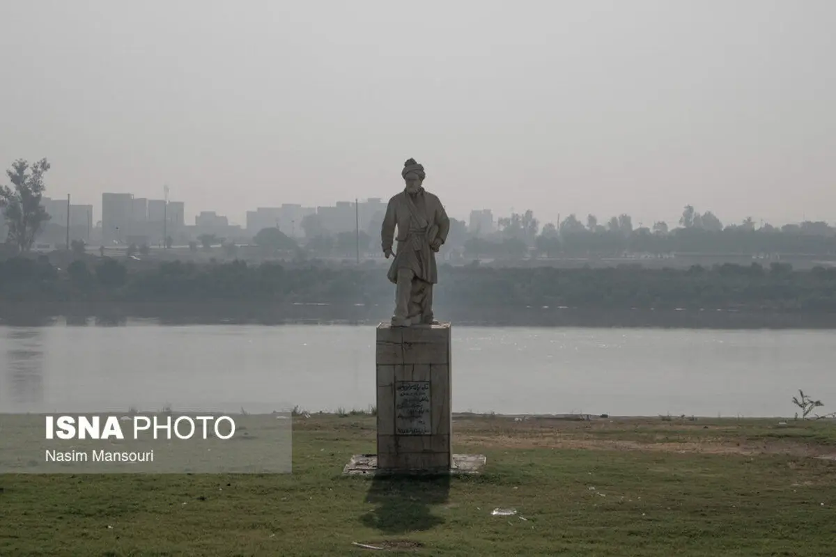 (تصاویر) دود هورالعظیم در آسمان اهواز