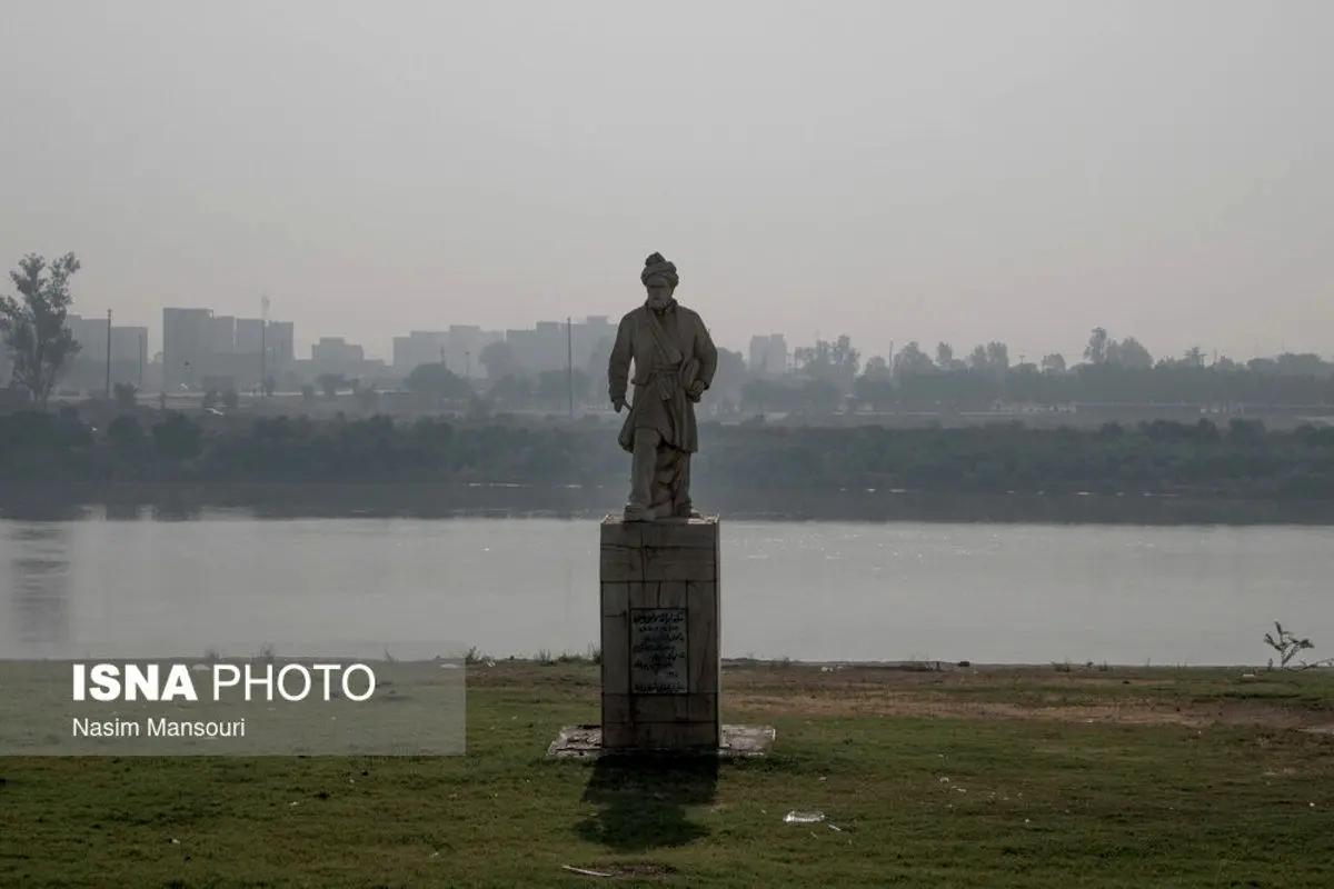 (تصاویر) دود هورالعظیم در آسمان اهواز