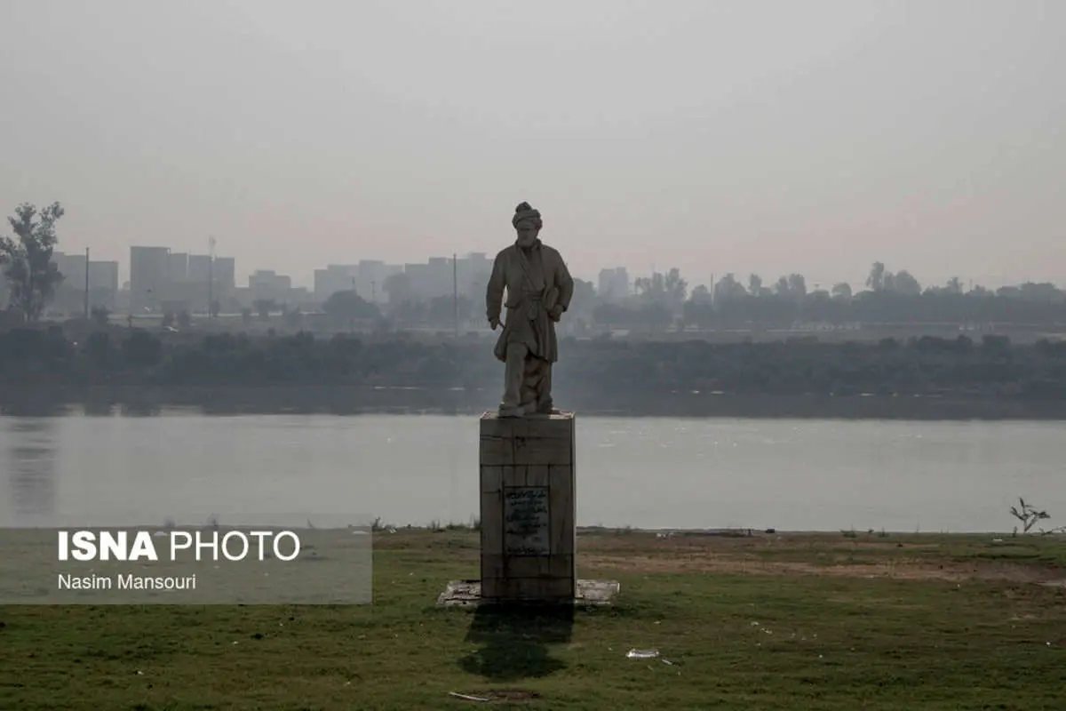 (تصاویر) دود هورالعظیم در آسمان اهواز