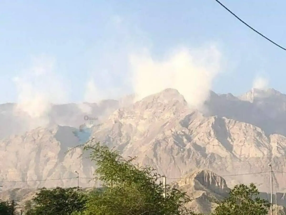 (ویدئو) ریزش کوه در پی زلزله ۵.۴ ریشتری در روستای رضوان بندرعباس